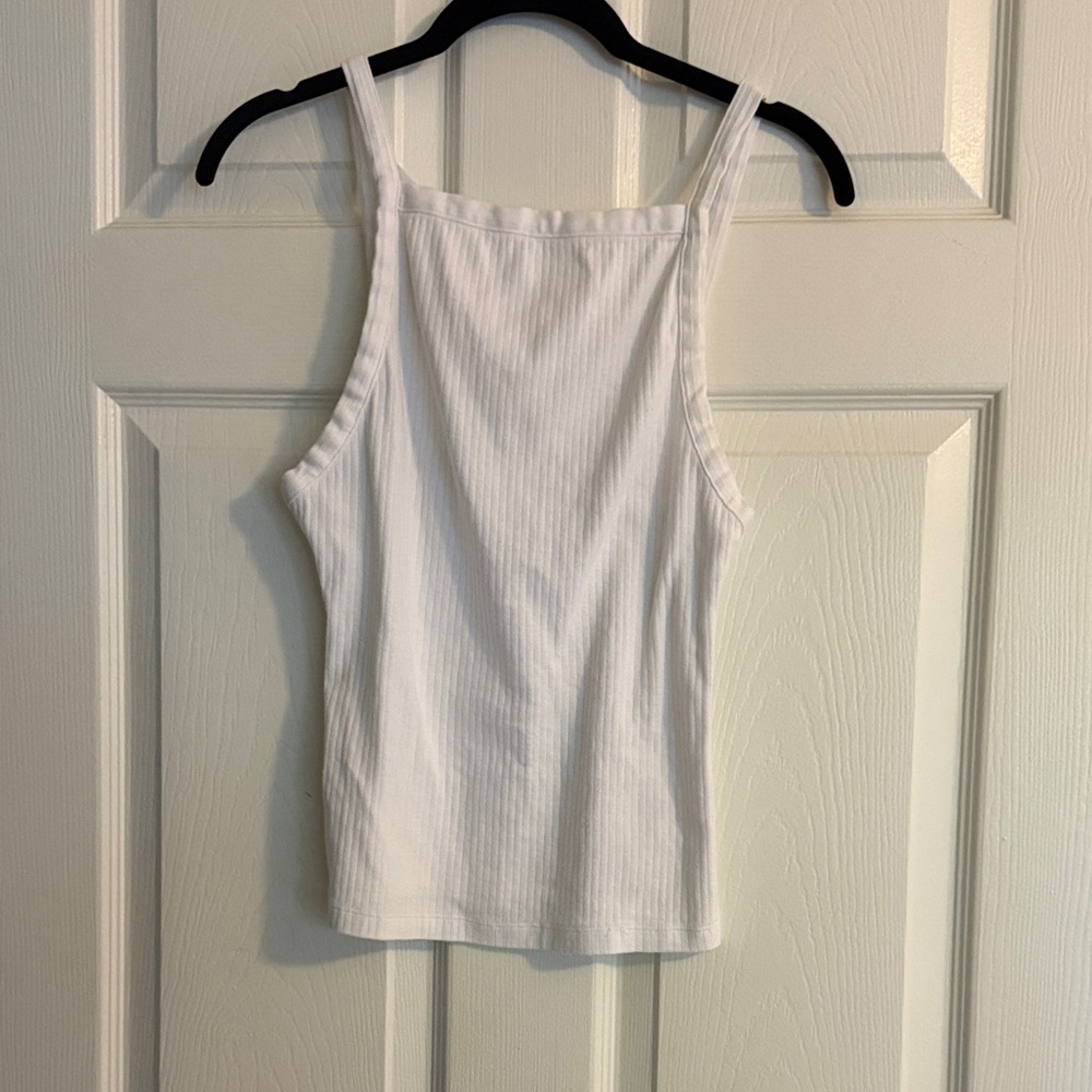 White Ribbed Camisole